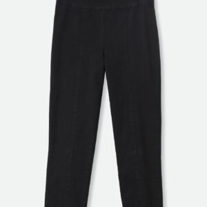 PALLAS BACK SLIT BLACK DENIM PANT